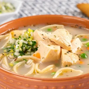 023.Sopa de fideos y pollo